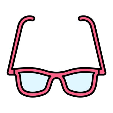 gözlük ikonu vektör illüstrasyonu