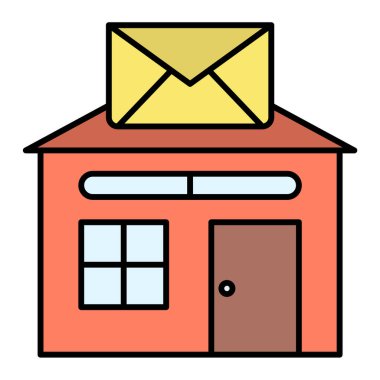 Posta kutusu. Web simgesi basit tasarım