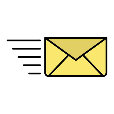 zarf e- posta simgesi vektör illüstrasyon tasarımı