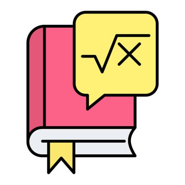 Kitap simgesinin vektör illüstrasyonu