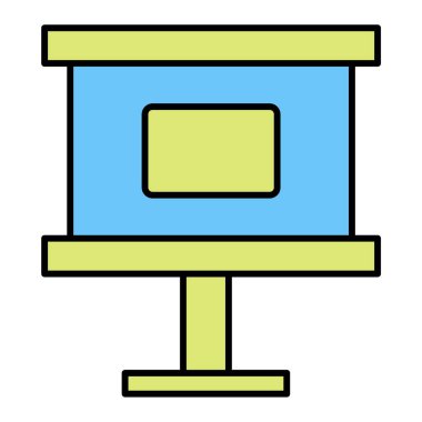 Modern eğitim ikonunun vektör illüstrasyonu