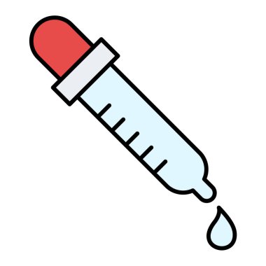 Şırınga. Web simgesi basit illüstrasyon