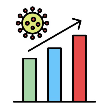 ok vektör illüstrasyon tasarımı ile iş büyümesi grafiği