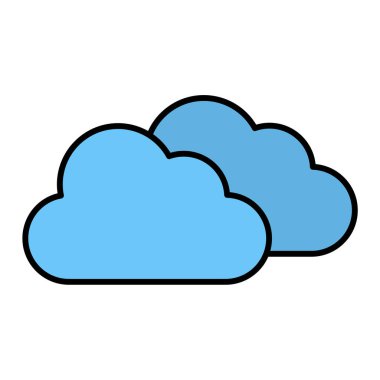 Bulut tasarımı, vektör illüstrasyonu eps10 grafiği