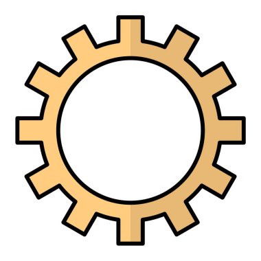 dişli simgesi vektör illüstrasyonu