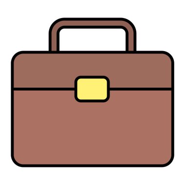 evrak çantası ikonu vektör illüstrasyonu