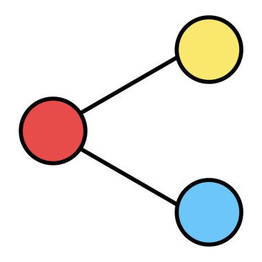 Paylaş. Web simgesi basit illüstrasyon