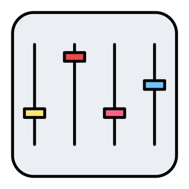 ses karıştırıcı simgesi. vektör illüstrasyonu