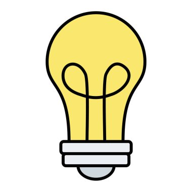 ampul simgesi vektör illüstrasyonu