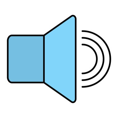 ses hoparlörü vektör illüstrasyon tasarımı