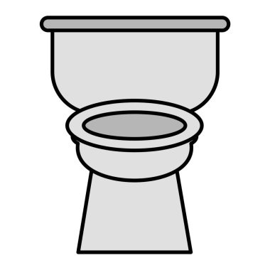 Klozet ikonu. özet küvet vektör sembolü çizimi.