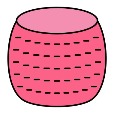 Çizgi film su bardağının vektör çizimi