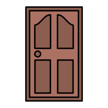 kapı simgesi vektör illüstrasyonu