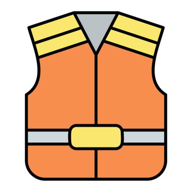 Güvenlik yeleği. Web simgesi