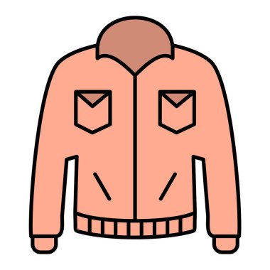 Şirin kıyafet simgesinin vektör illüstrasyonu