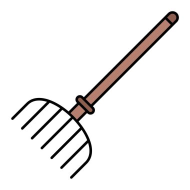 tırmık simgesi vektör çizimi