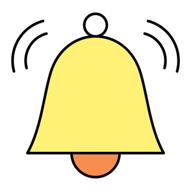 Zil. Web simgesi basit illüstrasyon