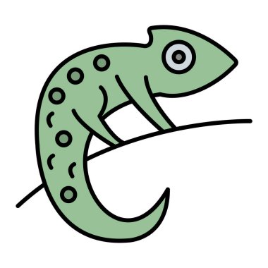 Kertenkele vektör çizim