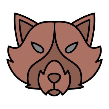 Kurt vektör illüstrasyon tasarımı