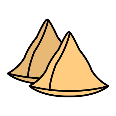 Bir volkan simgesinin vektör çizimi