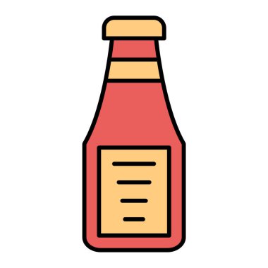 Şişe. Web simgesi basit illüstrasyon