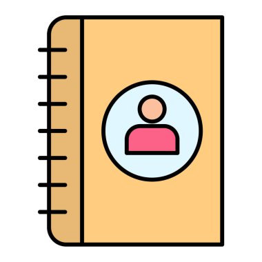 Kitap. Web simgesi basit illüstrasyon