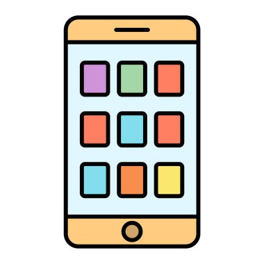 Cep telefonu. Basit resimleme