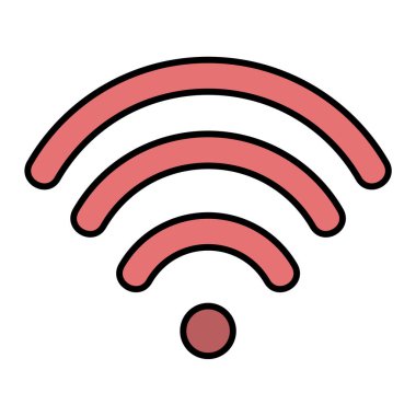 wifi sinyal ikonu vektör illüstrasyon tasarımı