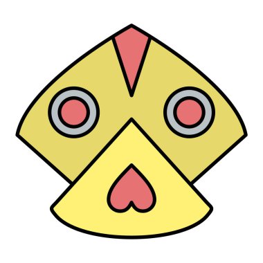 Çizgi film canavarının vektör çizimi