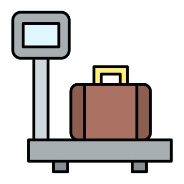 Bagaj simge vektör çizim