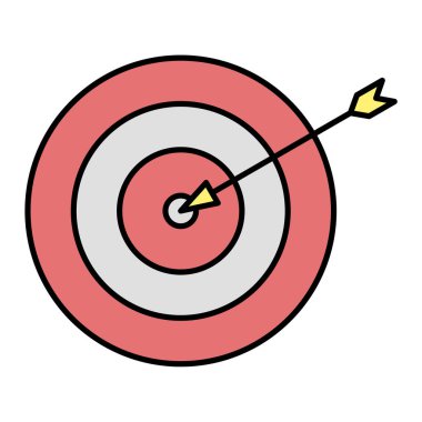 hedef simge vektör illüstrasyonu