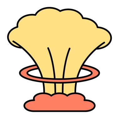 Bir mantarın çizgi çizimi