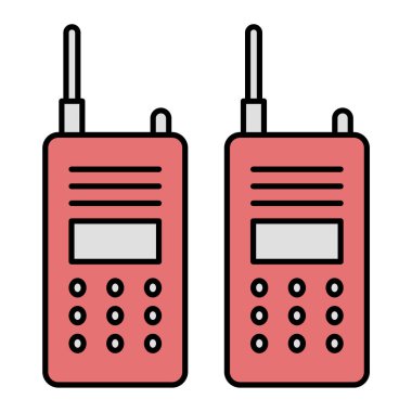 telsiz talkie simgesi vektör illüstrasyon tasarımı