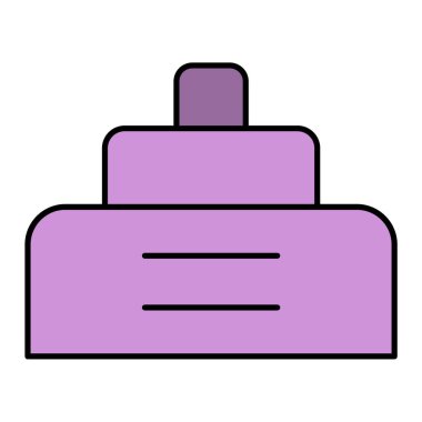 Otelde. Web simgesi basit illüstrasyon