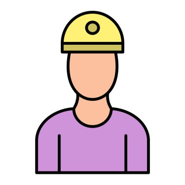 Polis memuru ikon vektör çizimi tasarımı