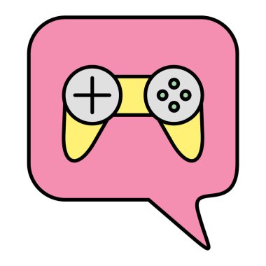 Oyun çubuğu ve konsol simgesinin vektör çizimi