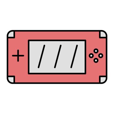 oyun konsolu simgesi. vektör illüstrasyonu