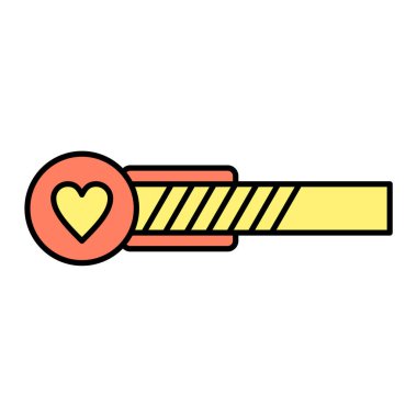 Aşk tutkusuyla kalp ve mesaj vektörü çizimi