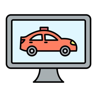 araba servis simgesi vektör illüstrasyonu