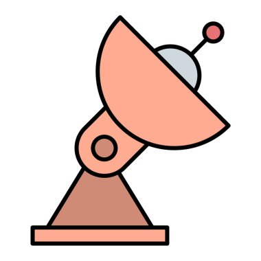 Uydu anteni. Basit resimleme