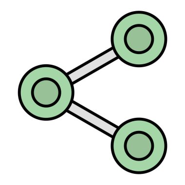 Paylaş. Web simgesi basit illüstrasyon