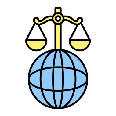 seo ve denge simgesinin vektör illüstrasyonu