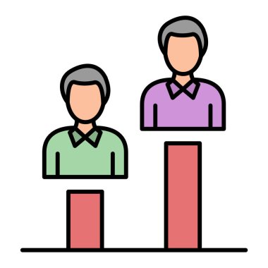 iş takımı simgesi vektör illüstrasyonu