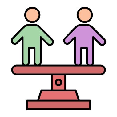 İnsan simgesinin vektör illüstrasyonu