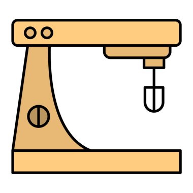 Bir mutfak aracı simgesinin vektör illüstrasyonu