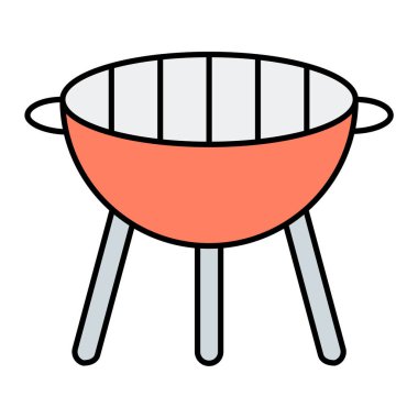 Izgara ikonu. vektör illüstrasyonu