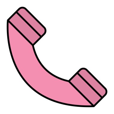 Telefon simgesi vektör illüstrasyonu