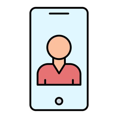 cep telefonu ikonu vektör illüstrasyonu