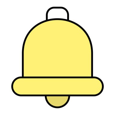 Zil. Web simgesi basit illüstrasyon