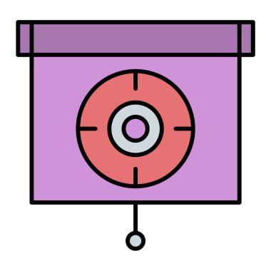 hedef simge vektör illüstrasyonu